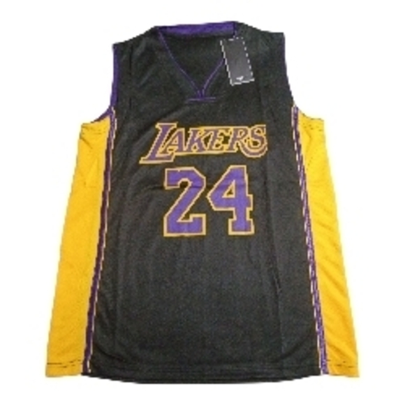 Kobe Bryant Black and Yellow Basketball Jersey GREAT CHRISTMAS GIFT IDEA!! - Picture 2 of 2